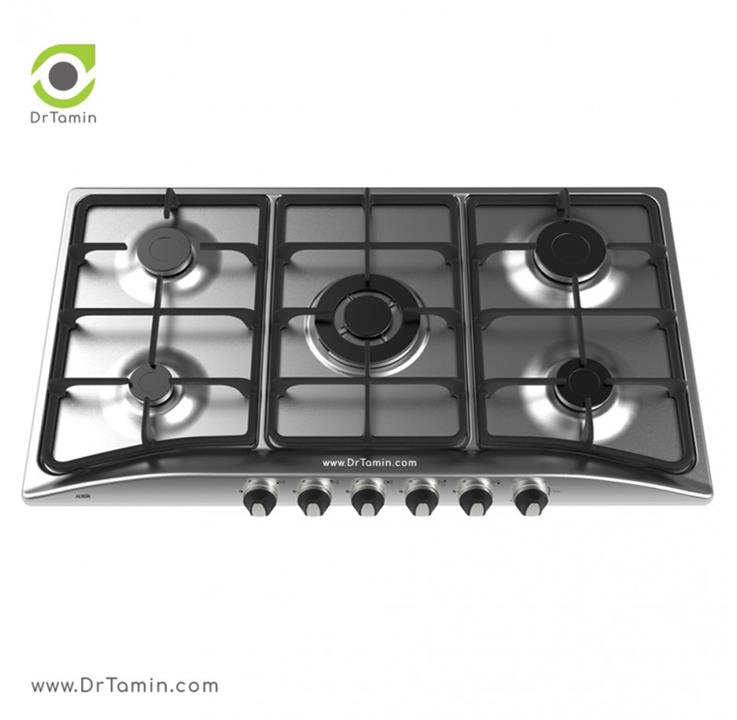 اجاق گاز صفحه ای آلتون مدل S501 T استیل 5 شعله