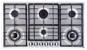 اجاق گاز صفحه ای آلتون مدل S601 استیل 6 شعله Alton S601  Steel Gas Hob With 6 Burners