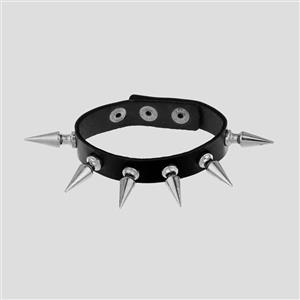 دستبند چرمی اسپایک‌دار (2.5 سانتیمتری) مدل 1Line کد Njd-890d5