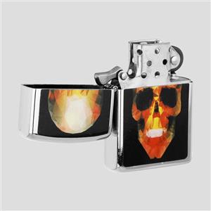 فندک اسکلتی بنزینی بوهای مدل Red Skull کد Zre-914d34 به همراه بنزین اولیه