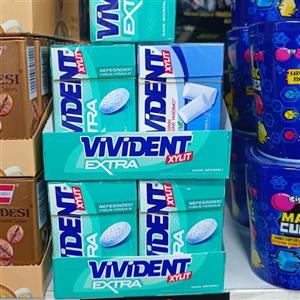 آدامس ویویدنت نعنایی مدل اکسترا EXTRA وزن 21 گرم