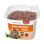 تشویقی آنتی هیربال کرانچی گربه سانال Sanal anti-hairball bites وزن ۷۵ گرم