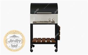 باربیکیو مدل مشکی و استیل پایه چوب دار 62