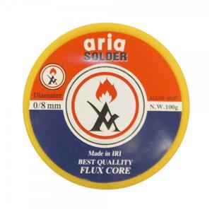 سیم لحیم 100 گرمی با ضخامت 0.8 میلیمتری آریا ARIA SOLDER