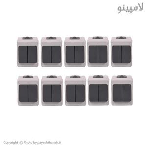 کلید دو پل بارانی پارت الکتریک بسته 100 عددی