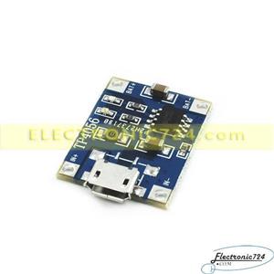 شارژر باتری لیتیوم TP4056 1A MICROUSB