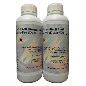 ست کود هیدروپونیک مایع دوره رشد محنا حجم 1 لیتری