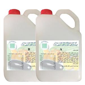 ست کود هیدروپونیک مایع گوجه فرنگی و صیفی جات محنا حجم 2 لیتری
