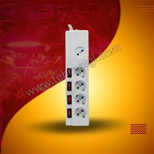 چندراهی برق پنج خانه فردان الکتریک مدل 1+4 کد 30901