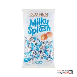 شکلات تافی شیری روشن میلکی اسپلش milky splash نیم کیلویی