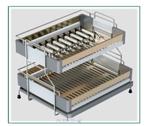 سبد آبچکان کنار سینک سری 1 برنز سایز 50 فانتونی H021