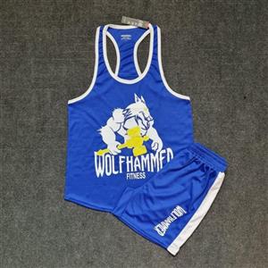 ست مردانه تاپ قهرمانی و شلوارک سوزنی WOLF 