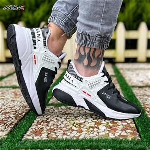 کتانی مردانه JORDAN مشکی سفید کد 12174