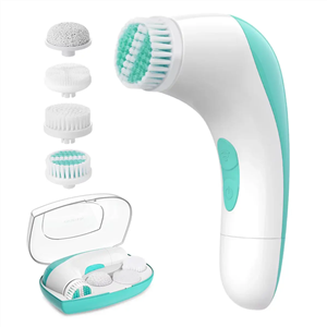 فیس براش 4 کاره برند ETEREAUTY ETEREAUTY 4 in 1 Travel-sized Electric Facial Cleaning Brush Skin Care Electric Beauty Device Brush Skin Care Massager