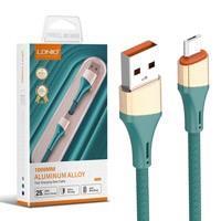 کابل شارژ و دیتا میکرو فست ۱ متری کنفی ۳۰W Ldnio LS631