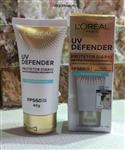 کرم ضد آفتاب چین وچروک  بی رنگ لورآل UV Defender مرطوب کننده SPF 60 40G Loreal Paris