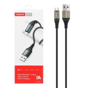 کابل تبدیل USB به MicroUSB ترانیو مدل T-S15V طول 1 متر