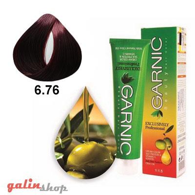 کیت رنگ مو گارنیک سری شاه بلوطی - بلوند شاه بلوطی تیره شماره 6.76