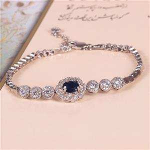دستبند یاقوت کبود زنانه کد 2450
