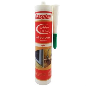 چسب سیلیکون کارتریج همه کاره شفاف کاسپین مدل All purpose sealant