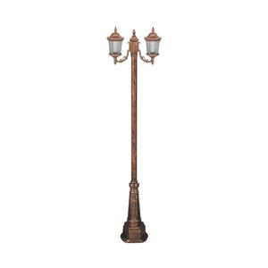 چراغ دوشاخه پارکی تکشیدفام مدل رابو کد 91215-16-7121