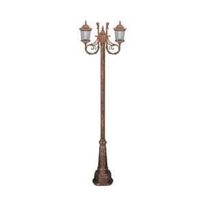 چراغ دوشاخه پارکی تکشیدفام مدل رابو کد 91215-16-7123