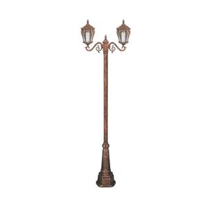 چراغ دوشاخه پارکی تکشیدفام مدل پالیز کد 91215-16-8522