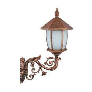 چراغ دیواری پارکی تکشیدفام مدل ویکتوریا خمره ای کد 8104-16