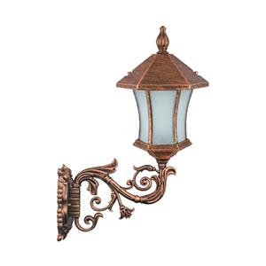 چراغ دیواری پارکی تکشیدفام مدل ویکتوریا کمرباریک کد 8204-16