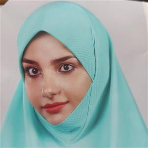 مقنعه لبنانی کرپ درجه یک (چونه دار)