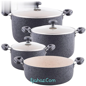 سرویس پخت و پز قابلمه گرانیت گرانیتی 7 پارچه تاپ مدل 7PC New