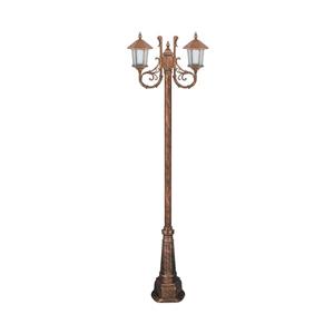 چراغ دوشاخه پارکی تکشیدفام مدل ویکتوریا کد 91215-16-7523