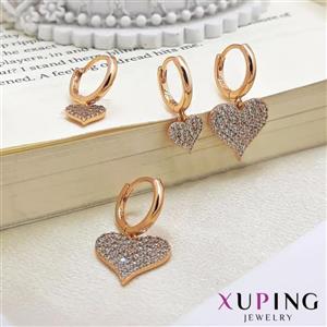 گوشواره حلقه اویز قلبی ژوپینگ