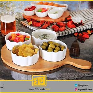 اردو خوری چهار خانه چوب چینی مدل راکت کد 7616 