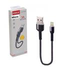 کابل هیسکا پاوربانکی کوتاه 25 سانتی میکرو USB ( اندرویدی ) مدل HISKA CA14