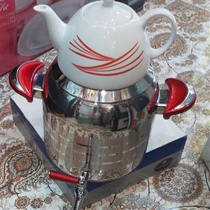 کتری قوری شیردار استل کف چدن