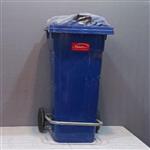 سطل زباله کد5125پدال فلزی چرخ دار 120 لیترتهیه شده از موادنو محصول ناصر پلاستیک