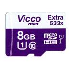 کارت حافظه‌ microSDHC ویکومن مدل  Extra 533x کلاس 10سرعت 80MBps ظرفیت 8 گیگابایت