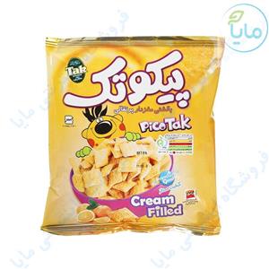 پیکوتک بالشتی مغزدار پرتقالی تک ماکارون مقدار 55 گرم Tak Makaron Cream Filled Orange Pico Tak 55gr