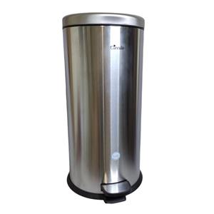 سطل زباله پدالدار سرکوله مدل 30 لیتری استیل