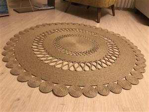 فرش گرد کنفی