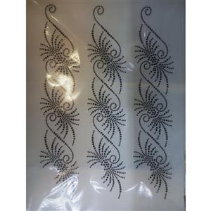 نگین حرارتی طرح خرچنگی . چادر . نگین چادر . مانتو . نگین چسبی . جوراب . ساق