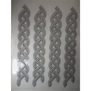 نگین حرارتی طرح گیس بافت سه بافت . چادر . نگین چادر . مانتو . نگین چسبی . جوراب . ساق