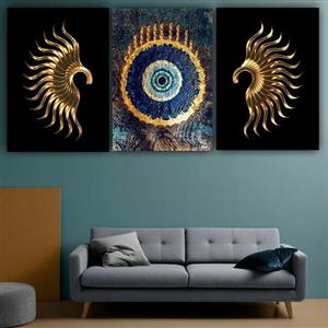 تابلو بوم طرح بلک مدرن خاص مجموعه 3 عددی کد7050