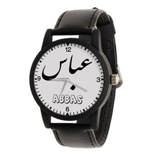 ساعت مچی مردانه و پسرانه اسم عباس با کیفیت عالی