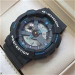 ساعت مچی مردانه و پسرانه کاسیو جی شاک عقربه های آبی رنگ  Casio G-Shock