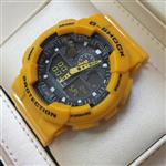 ساعت مچی مردانه و پسرانه کاسیو جی شاک رنگ زرد پررنگ Casio G-Shock