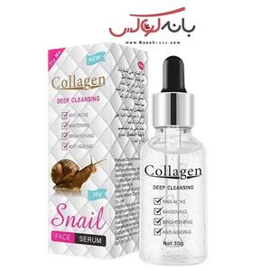 سرم صورت کلاژن حلزون\nروشن کننده\nضد پیری\nضد جوش و آکنه\nسفیدکننده\nحاوی بزاق حلزون
