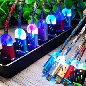 کابل شارژر ژله ای چراغ دار
