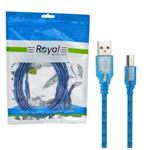 کابل پرینتر USB شیلدار طول 3 متر رویال (Royal)\n\n